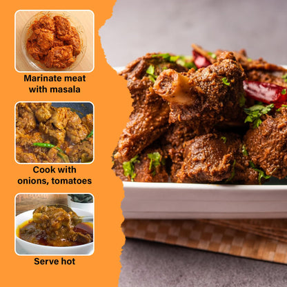 Earthspice Motton Masala recipe for marinated meat.