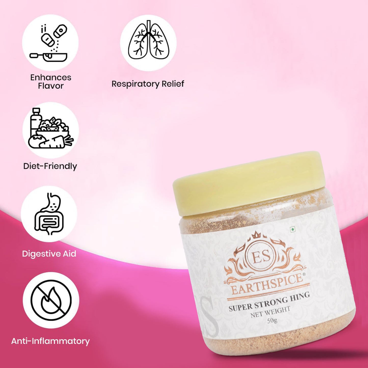 Earthspice Hing asafoetida with health benefits