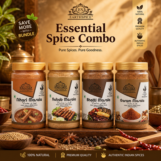 Earthspice Non-Veg Pro Combo – Nihari, Kabab, Bhatti & Garam Masala (400g Total)