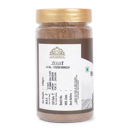Earthspice Bhatti Masala with a gold lid on a white background.