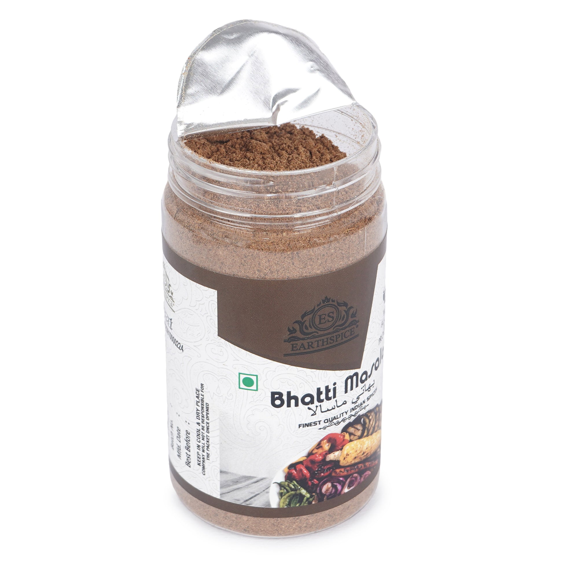  Earthspice Bhatti Masala mix with a clear lid.