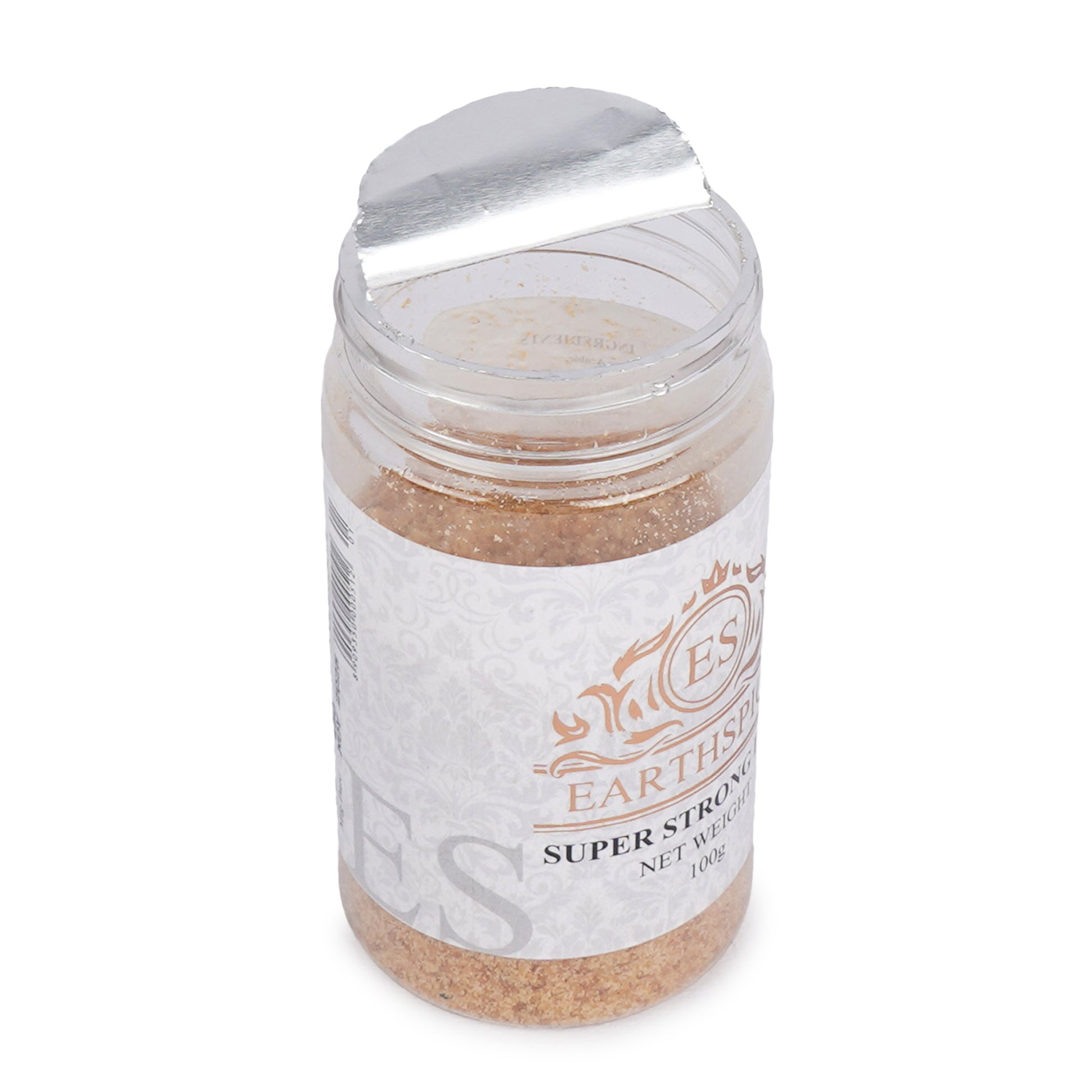 Earthstrong super strength hing asafoetida powder.