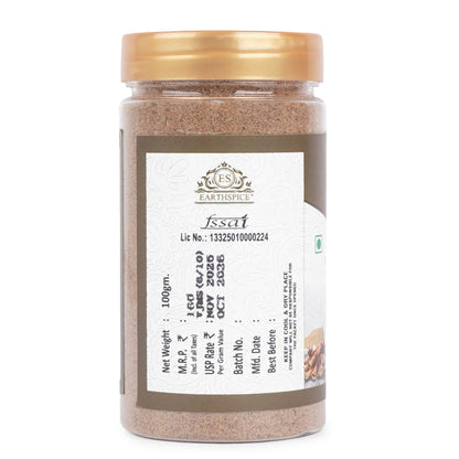 Earthspice Garam Masala with label on a white background.
