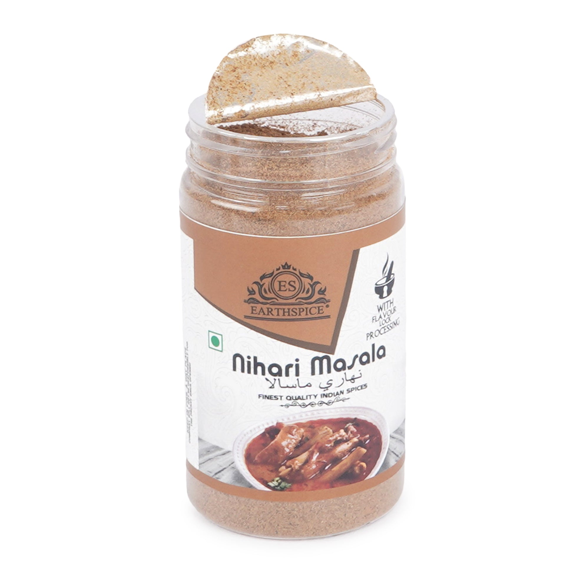 Earthspice Nihari Masala with Earthspice branding on a white background.