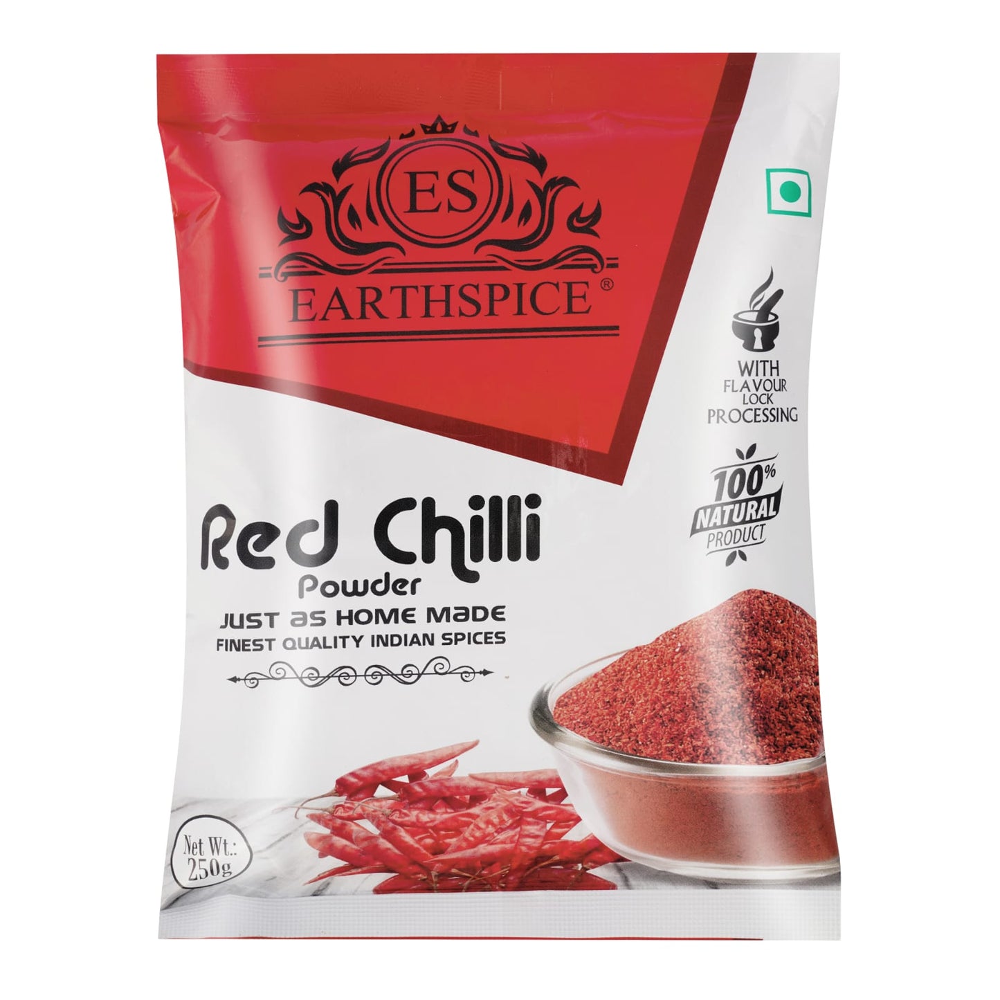 Packaging of Earthspice Red Chilli front image